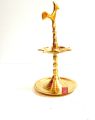 Brass Oil Lamp (Kukula Oil Lamp) Tradtional Sri Lankan Oil Lamp. 