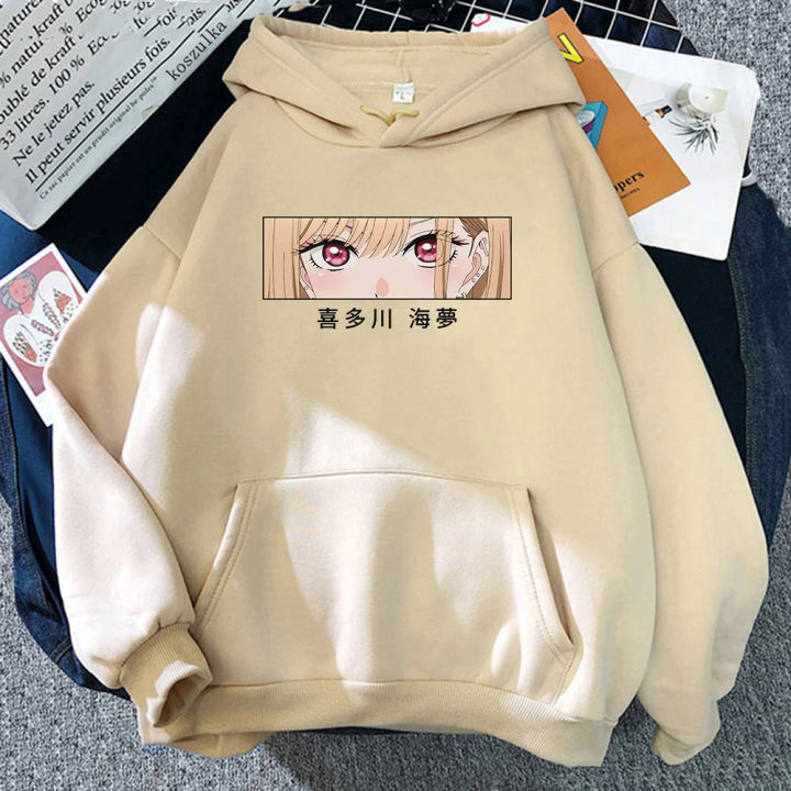 Marin Kitagawa Hoodie Women Harajuku Cartoon Graphic Hoody Anime My Dress Up Darling Hoodies Unisex Aesthetic Manga Sweatshirts