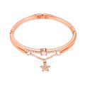 Enacolor Star Crystal Mental Charm Bangle Bracelet for Girls Gift. 