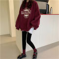 Yfashion Women  Sweatshirt Loose Crew-neck Long-sleeve Letter Printed Pullover Sweater color. 