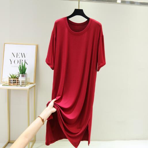 Gentlemange%20Sleepwear%20Women%20Night%20Dress%20New%20Modal%20Cotton%20Nightgowns%20Loos%E3%80%902025%20Version%E3%80%91%20e%20Large%20Size%20Nightshirt%20Female%20Sleep%20Dresses%20Nuisette%20Femme%20-%20Image%204