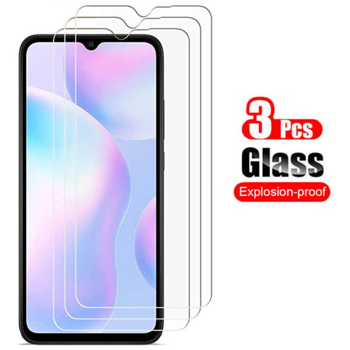 3Pcs Full Cover For Xiaomi Redmi 9 9A 9C Protective Glass For Xiomi Redme 9 A 9 C A9 C9 Redmi9 Glass Screen Protector Film Armor