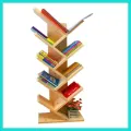 Wooden Bookshelf, Tree Bookshelf, Book Stand For Home, Bookshelf Decor Holder. 