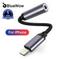 BlueWow 09UL Lightning To 3.5mm Jack AUX Phone Cable for Iphone Series 11 or Above To 3.5mm Lightning Headphone Audio Adapter Splitter. 