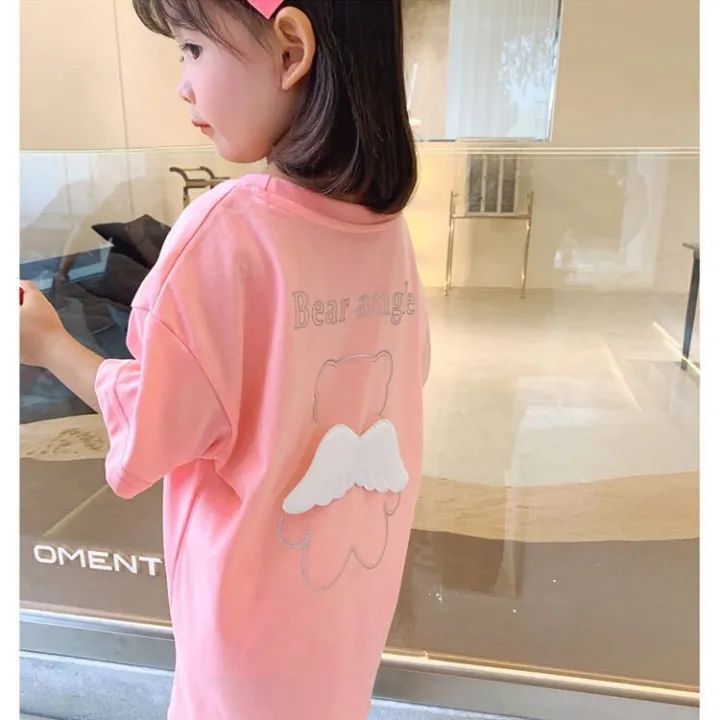 %5BPUTRI%20KESLI%5D%201-8%20years%20of%20T%20-shirt%20dress%20wings%20pink%20angel%20black%20girl%20clothing%20-%20Image%202