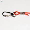 Retractable Fishing Coiled Lanyard with Carabiner Steel Wire Extension Tether for Fishing Rods, Fishing Pliers, Fishing Grips Fishing Tool. 
