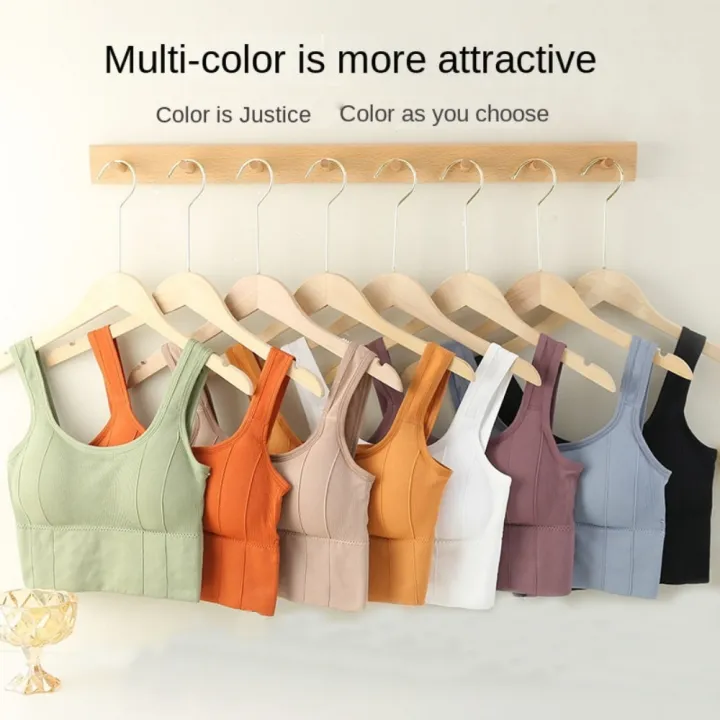 Thermal%20Summer%20New%20Style%20Breathable%20Inner%20and%20Outer%20Wear%20Vest%20Women%20No%20Steel%20Ring%20Gather%20Sports%20Underwear%20Sport%20Bra%20Workout%20Top%20-%20Image%202