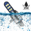 BA20D-Motorcycle 12V 12 SMD HeadLight Bulbs H4 BA20D PX15D LED Hi Lo H6 BA20D Head Light Lamp. 