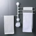 Punching-free Towel Rack 360 Degree Rotating Towel Rack Bathroom Household Towel Rod Towel Rack Rotating Bathroom Kitchen Cabinet Towel Rack Shelf Towel Bar Hanging Holder. 