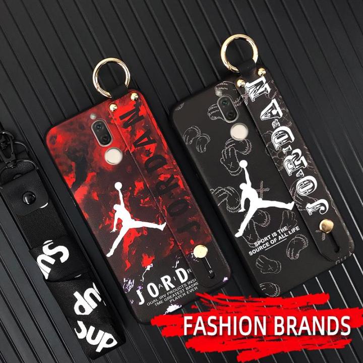 ring Back Cover Phone Case For Huawei Mate 10 Lite/Nova2i Cool Wristband Anti-knock Soft case Shockproof Lanyard Durable