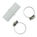 1/2Set Durable Strong Reliable Connection Drain Hose Connector with 2 Clamps Tube Fitting Washer Hose Adapter Kit For 20mm Inner Dia Tube For Washing Machine Water Pipe Washer Extension Adapter. 