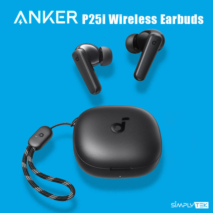 Anker Soundcore P25i Black, True Wireless Earbuds, AI-Enhanced Calls, 10mm Drivers, Fast Charging, Bluetooth 5.3, IPX5, Low Latency Gaming Mode, Find My Buds, Global Version of R50i
