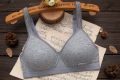 Simple Cotton Girl Underwear Student Bra High School Developmental Thin Section Without Steel Ring Gather Stereotype Bra. 