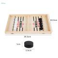 Wooden Fast Puck Game Interactive Sport Toys for Families Adults Boys S. 