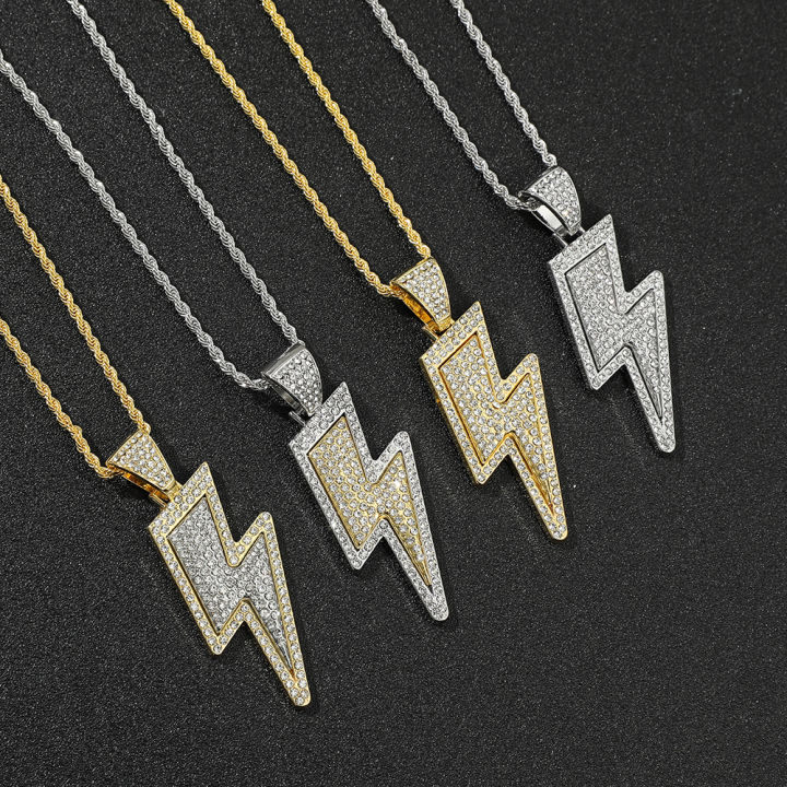 Iced%20Out%20CZ%20Crystal%20Lightning%20Sign%20Pendant%20Necklaces%20for%20Men%20Teen%20Boys%20Hip%20Hop%20Gold%20Color%20Chains%20Accessories%20Jewelry%20Gifts%20-%20Image%206