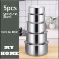 5 pcs My home Stainless steel Cookware set. 