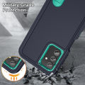 3 In 1 Full Cover Shockproof Phone Case With Stand For Samsung Galaxy A13 4G / A13 5G / Galaxy A04S Thick Hard Phone Casing Contrasting Colors Fashion Phone Cover Shell. 
