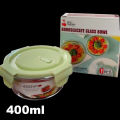 Borosilicate Glass Food Storage Bowl Airtight & Leak-Proof- ( ROUND) Microwave Safe Glass Containers. 
