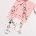 Goth Y2K Phone Charm Bow Heart Star Keychain Pendant Kawaii Key Chain Bag Phone Chain Cute Accessory For Girls Women Jewelry ANLAN. 