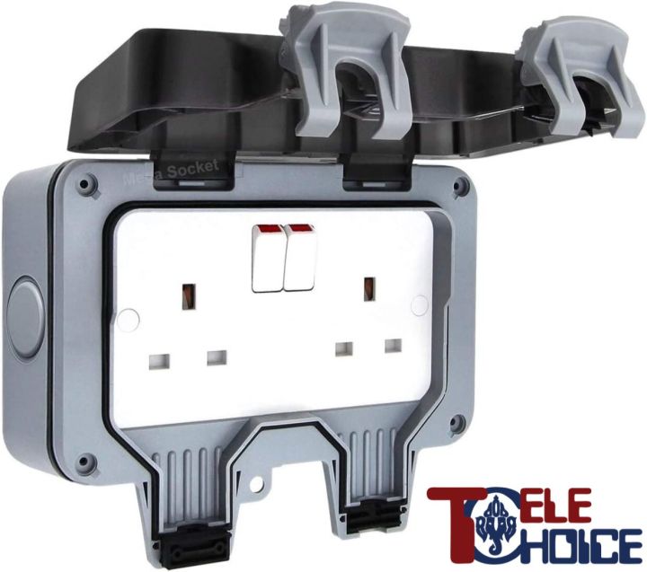 Double Waterproof Weatherproof Outdoor IP66 MD-HWD4102 Modi 13A ...