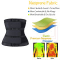 Hot Sweat Waist Slimming Fine-Tuning Zipper Belt Body Shaping Machine Weight Loss Exercise Belt Large Size Black XL. 