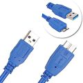 USB Male to MICRO B Male Data Cable 1.6 Meters USB to A-B Micro B to USB OTG Cable PC Hard Disk Drive Printer Computer Cp-2-30-530L. 