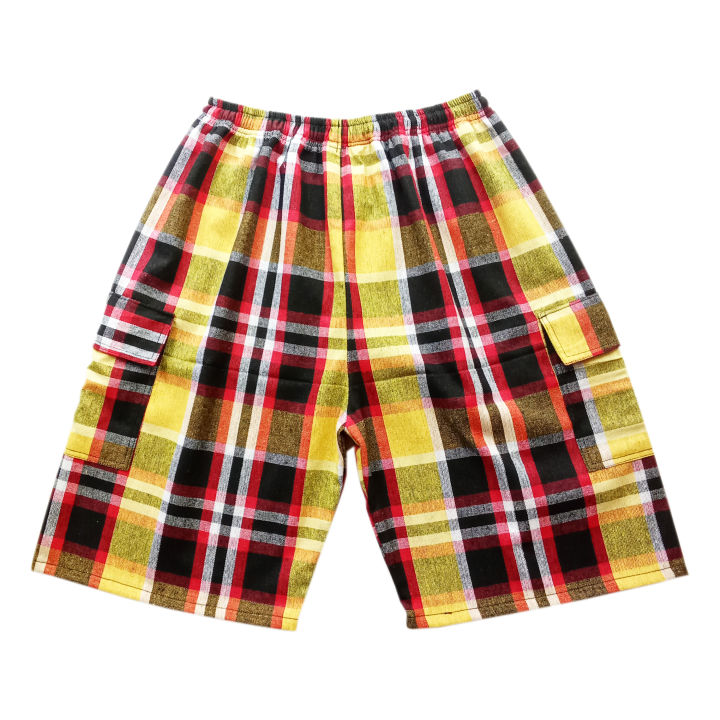 New%20Unisex%20Casual%20Cotton%20Shorts%20with%20Side%20Pockets%20in%20Plaid/Checkered%20Pattern%20-%20Image%202