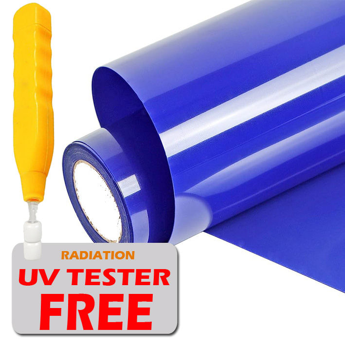 Blue Colour Sticker Blue Sticker 30x120cm