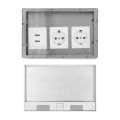 Recessed Floor Outlet Kit Strong Flexibility Embedded 4KW Recessed Floor Outlet Box High Density Seal AC250V with Cover for Office. 