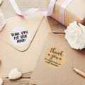 Thank You Stickers Small Business - 5 Rolls 2500 Pieces Thank You Stickers Labels for Bubble Mailers Packaging , 1 In. 