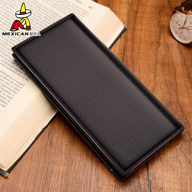 Scarecrow%20Men's%20Wallet%20Long%20Genuine%20Leather%20Wallet%20New%20First%20Layer%20Cowhide%20Soft%20Leather%20Wallet%20Clutch%20-%20Image%202