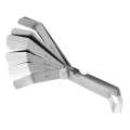 Gauge Stainless Steel Curved Feeler Gauge Inspection Tool 0.05-1.00mm 90 Degree Right Angle Ruler. 