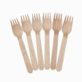 100Pcs 16cm Of Disposable Wooden Cutlery Forks Choice For Your Picnic, Office, Dinner Party, Special Events, Weddings And For Your Café, Restaurant.. 