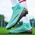 Original Print Football Field Boots For Men High Top FG/TF Men's Futsal Shoes Outdoor Non-slip Society Soccer Training Shoes Man. 