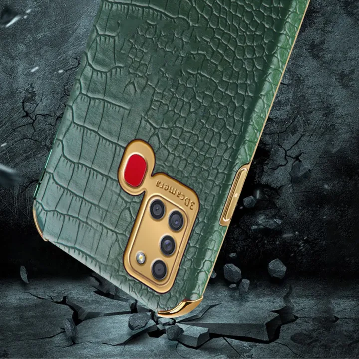 lthmy%20for%20Samsung%20Galaxy%20A21s%20Phone%20Case%20Leather%20Crocodile%20Pattern%20Plating%20Soft%20TPU%20Shockproof%20Anti-scratch%20Four%20Corners%20360%20Degree%20Protection%20Back%20Cover%20-%20Image%205