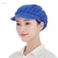 Chef Hat Mesh Food Service Baker Cap Waiter Cap for Commercial Multipurpose Dark Blue Half Mesh. 