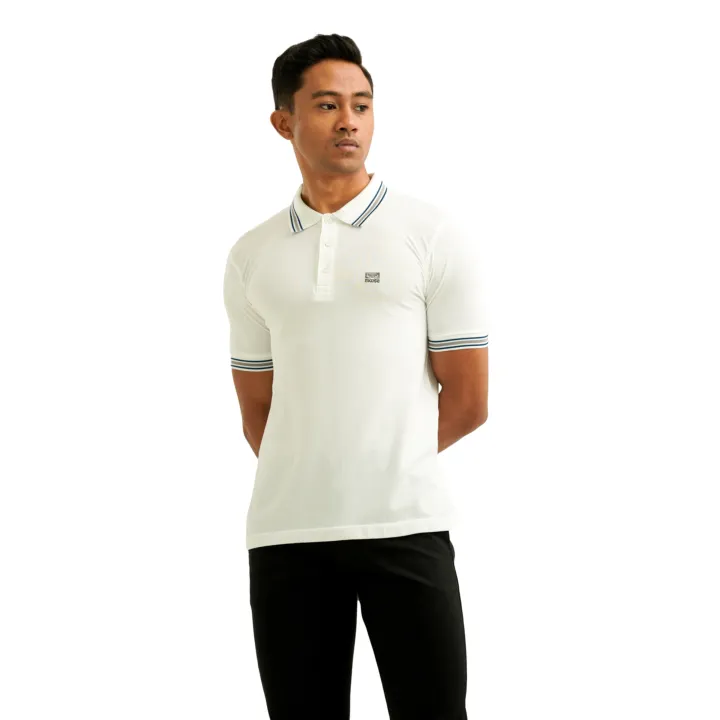 Moose%20Men%E2%80%99s%20Solid%20Seamless%20Polo%20T-Shirt%20-%20Snow%20White%20-%20Image%204