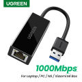 UGREEN Network Adapter USB 3.0 to Ethernet RJ45 Lan Gigabit Adapter for 10 100 1000 Mbps Ethernet Supports Nintendo Switch TV Box. 