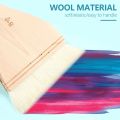 Wooden Handle Goat Hair Paint Brushes Smooth Sanding for Wall 10 Sizes Watercolor Acrylic Oil Painting Drawing Art Supplies. 
