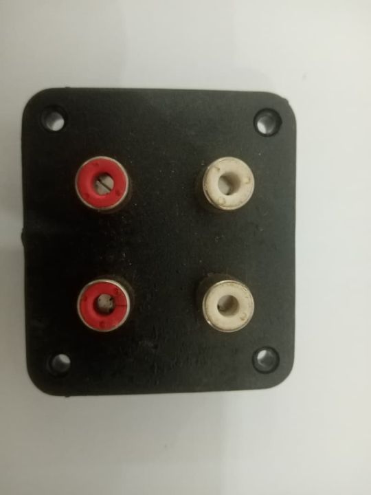 4 Pin Speaker Terminal Plate – Red & Black Binding Post Connector for ...