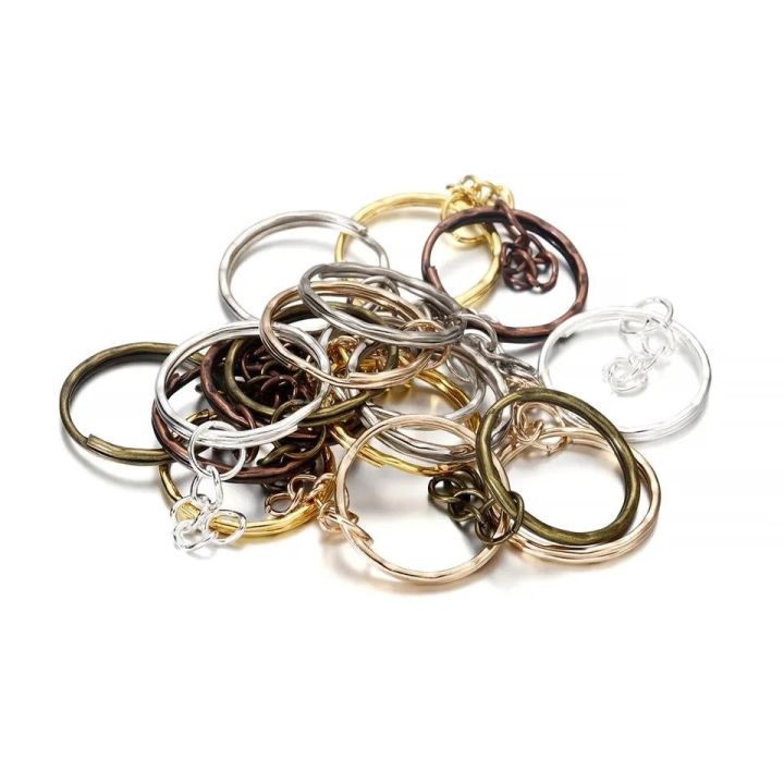 10-200Pcs/Lot%2025mm%20Key%20Ring%20Key%20Chain%20Gold%20Color%20Rhodium%20Round%20Split%20Keychain%20Keyrings%20for%20DIY%20Jewelry%20Making%20Findings%20Accessories%20-%20Image%206