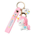 Cute Kawaii 3D Unicorn Keychains Softglue Pegasus Pendant Key Rings for Kids Toys Doll Women Men Bag Key Chain Gifts for Girl. 