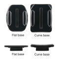 【VogueVenture】RuigPro Flat Curved Mount Set Sticker 3M Adhesive for Gopro Hero 9 8 7 6 5 4 3+ 2 Xiaomi Yi Action Camera For Go pro Accessories. 