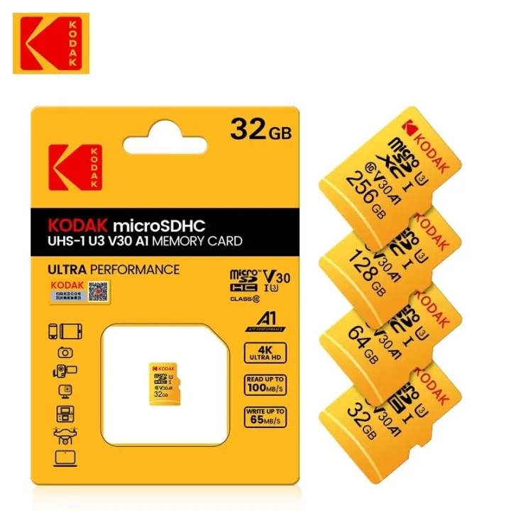 KODAK%20EVO%20Plus%20256GB%20Memory%20Card%20128GB%20U3%204K%20Micro%20SD%20Card%2064GB%2032GB%20SDHC%20Microsd%20UHS-I%20C10%20TF%20Trans%20Flash%20Microsd%20with%20Adapter%20-%20Image%204