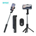 BWOO BO-ZP13 Wireless Bluetooth Remote Control Selfie Stick Mobile Phone Tripod Stand Holder Black. 