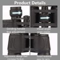 60 x 90 Portable Binocular Telescope Scope Professional 12X Water Resistant for Hiking Hunting Sport. 