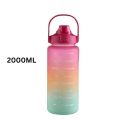 Motivational Water Bottle for Your Sports Activity 2000ml. 