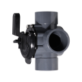 Replacement 263028 Three Port Diverter Valve- 2" PVC Pipe 3 Way Positive Non-Lube Valve for Pools& Spas. 