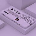 Hontinga for Redmi 9T / Redmi 9 Power Case Side Design Cool Astronaut Back View Letters Back Cover Soft Square Edge Pattern Liquid Silicone Trend Phone Cases. 