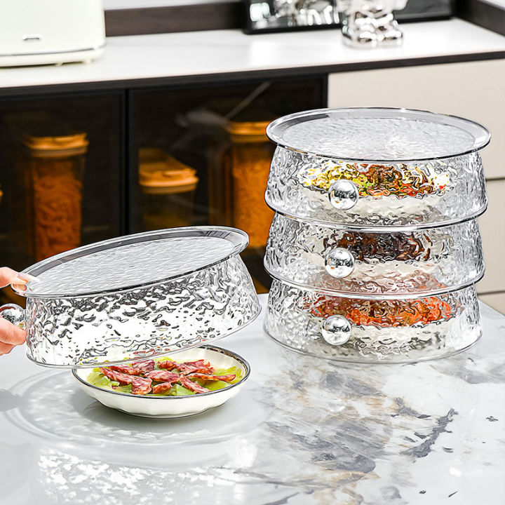 Insulated Food Cover Household Kitchen Essential Dining Table Cover Food Dustproof Cover Multi-layer Storage Rack